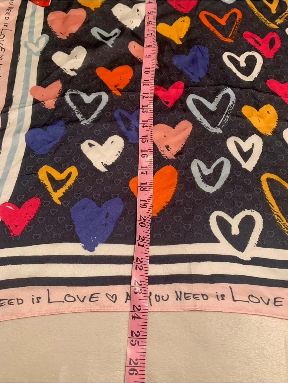 BRIGHTON “Color of Love” scarf designed by Tom Clancy GUC (Preloved)
